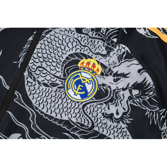 Tuta da Track di Giacca Real Madrid Dragon Bambino 2024-2025 Nero